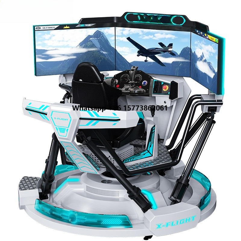 9D Vr Simulator - VR飛行シミュレーター航空機教習訓練5D 7D 9D科学普及練習機器学習シミュレーションコックピット