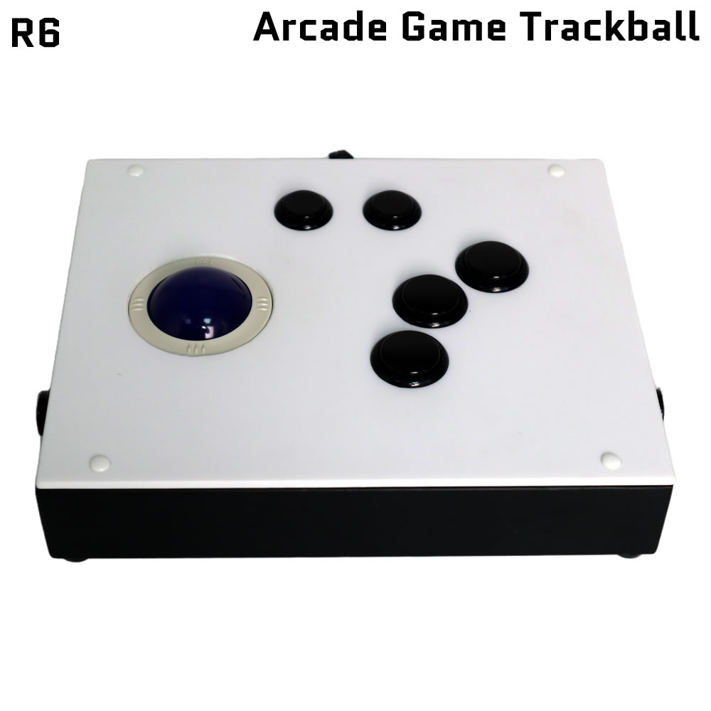 Trackball Controller Arcade - FightBox-R6アーケードゲームトラックボールコントローラー,マメレトロアーチ,ラズベリーパイ,PC