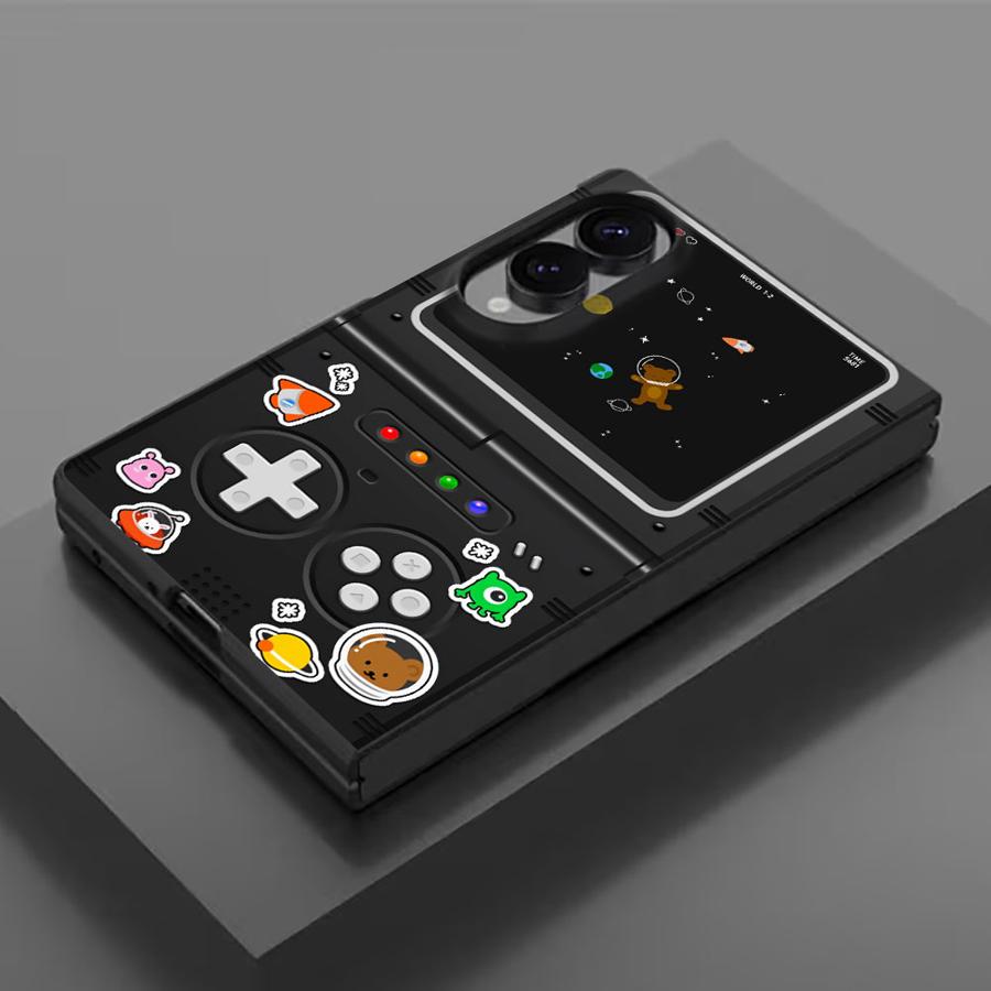 Arcade Z - 面白いゲーム機風高級スマホケース サムスン Galaxy ZFold Wide Z