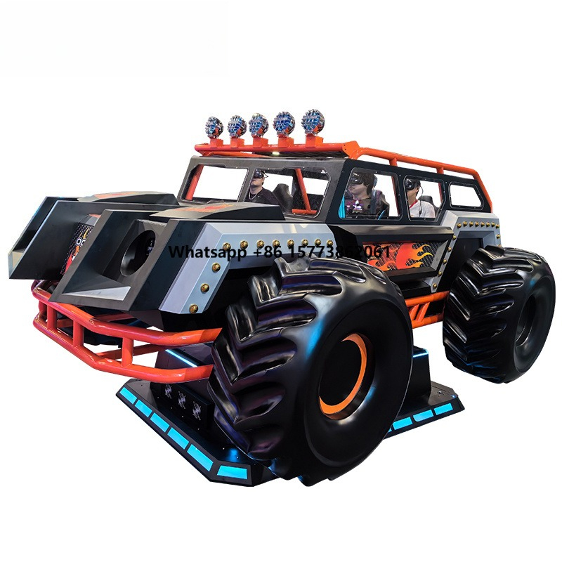 9D Vr Simulator - VRシューティングシミュレーター5Dオフロードアーケードゲーム6人乗りローラーコースタードライビングシミュレーターバーチャルリアリティダイナミック9Dゲームマシン