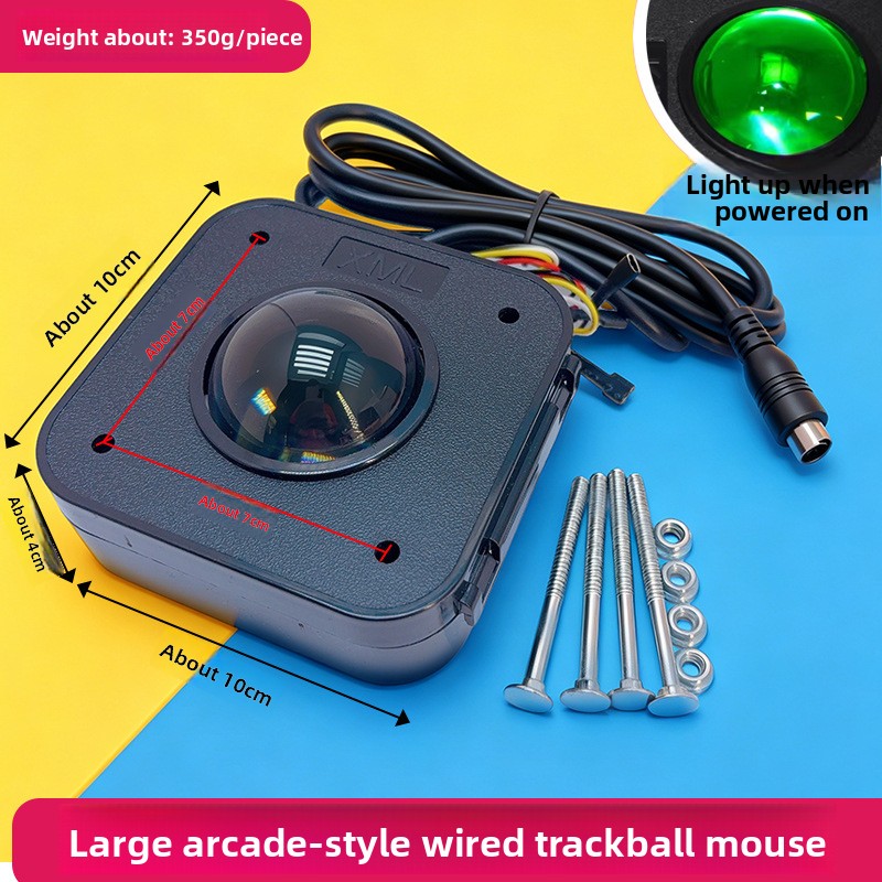 アーケードゲームアクセサリー トラックボールマウス 透明ボー - Trackball Controller Arcade のレビューと価格