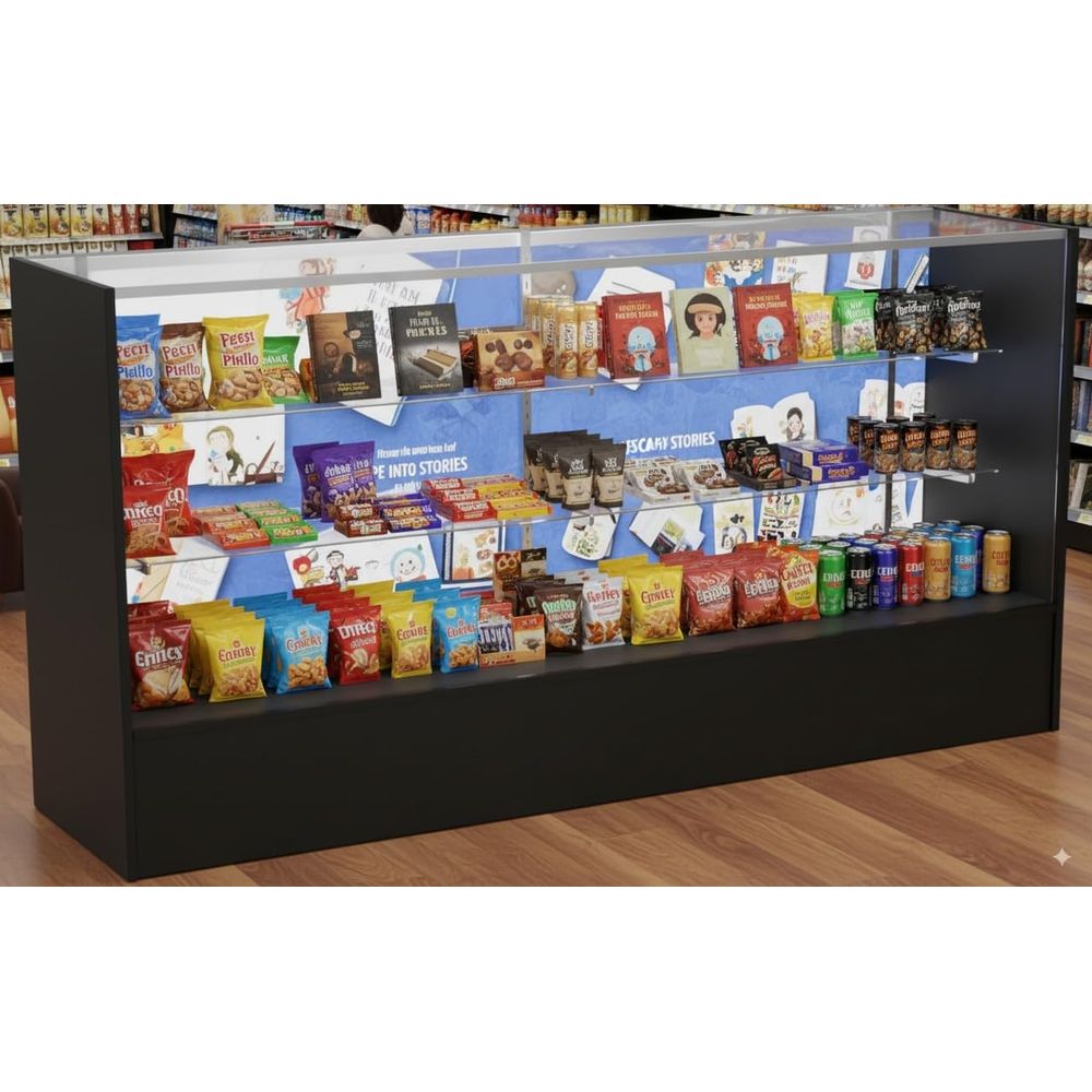 フルビジョンディスプレイキャビネット 72ガラスショーケース - Glass Cabinet Display のレビューと価格