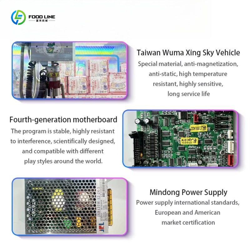 カスタマイズ可能な充電式カスタムぬいぐるみクレーンゲーム機、 - Arcade Vending Machines For Sale のレビューと価格