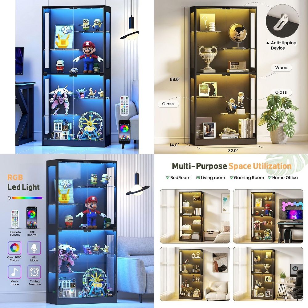 ガラス扉付きディスプレイキャビネット 69 カリオーキュリオ - Glass Cabinet Display のレビューと価格