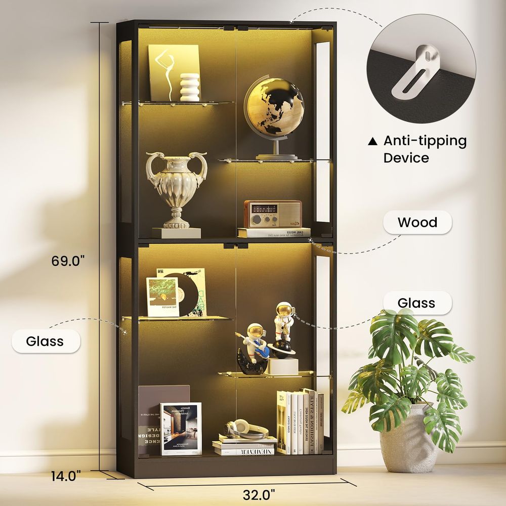 ガラス扉付きディスプレイキャビネット 69 カリオーキュリオ - Glass Cabinet Display のレビューと価格