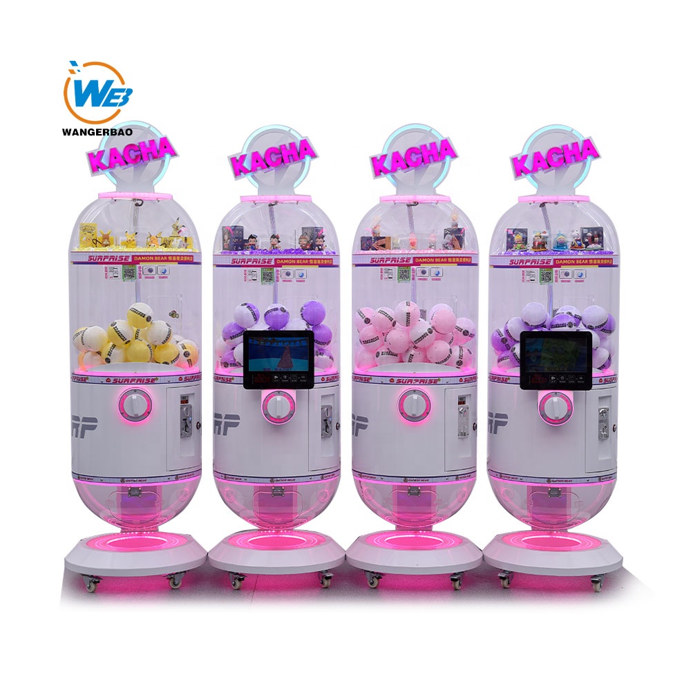 ワンガーバオ カスタマイズ可能な電子ガチャマシン ピンクカプ - Prize Capsule Toy Machine のレビューと価格